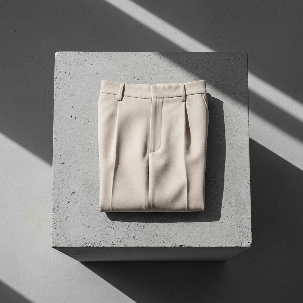 Baggy Suit Trousers - Sand - Lifestyle Inspiration