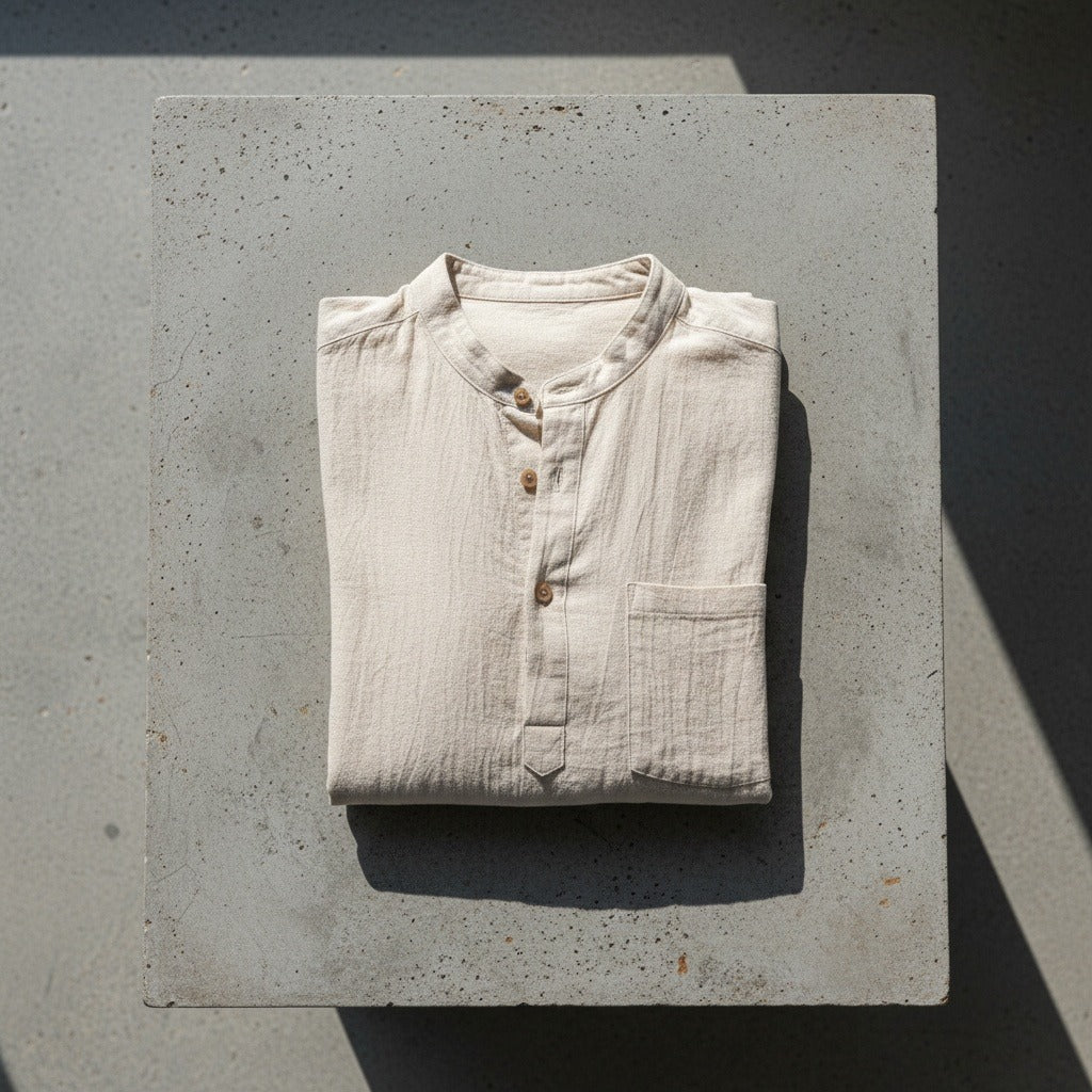 Beige Linen T Shirt - Beige - Lifestyle Inspiration