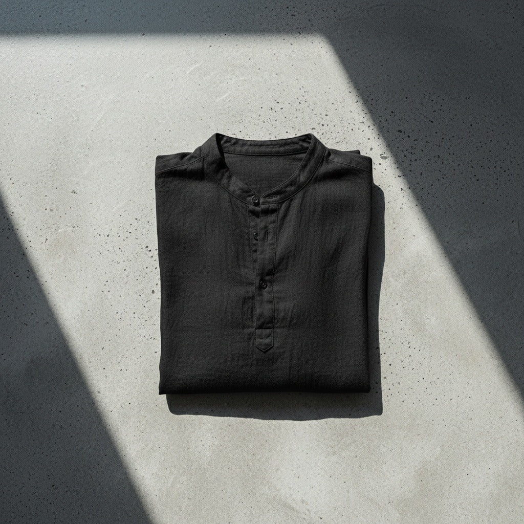Black Linen T Shirt - Black - Lifestyle Inspiration