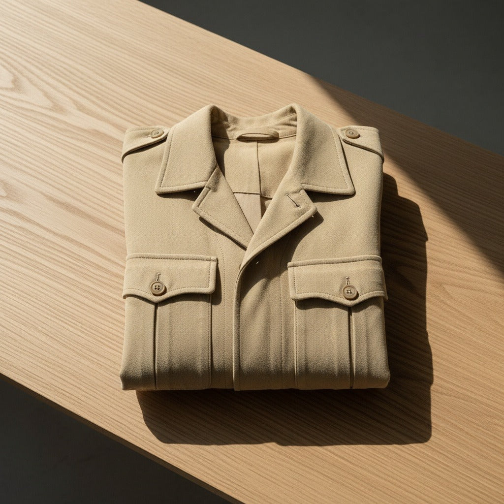 Brown Safari Jacket - Brown - Lifestyle Inspiration