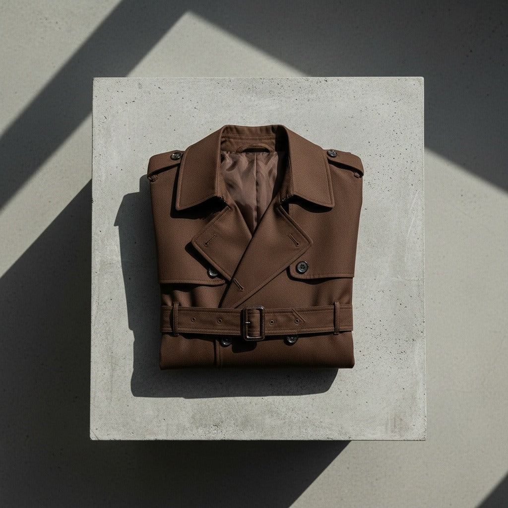 Brown Trench Coat Mens - Brown - Lifestyle Inspiration