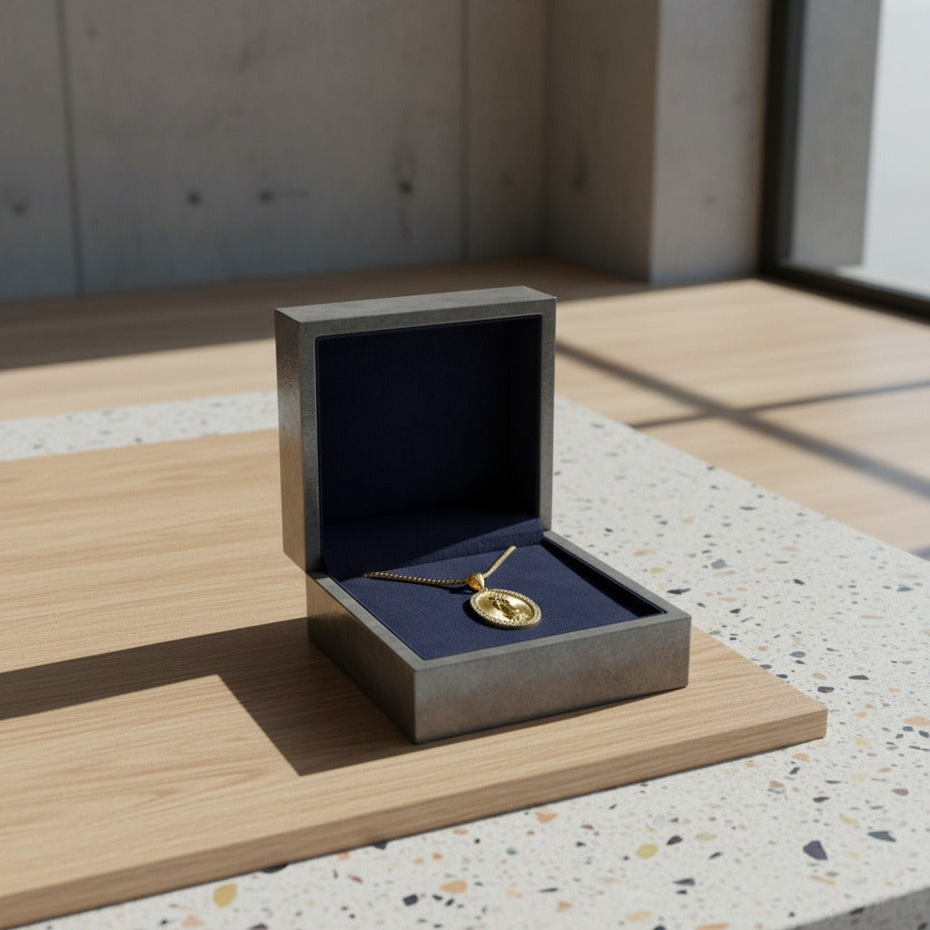Catholic Virgin Mary Necklace - Brass Tone - Lifestyle Inspiration