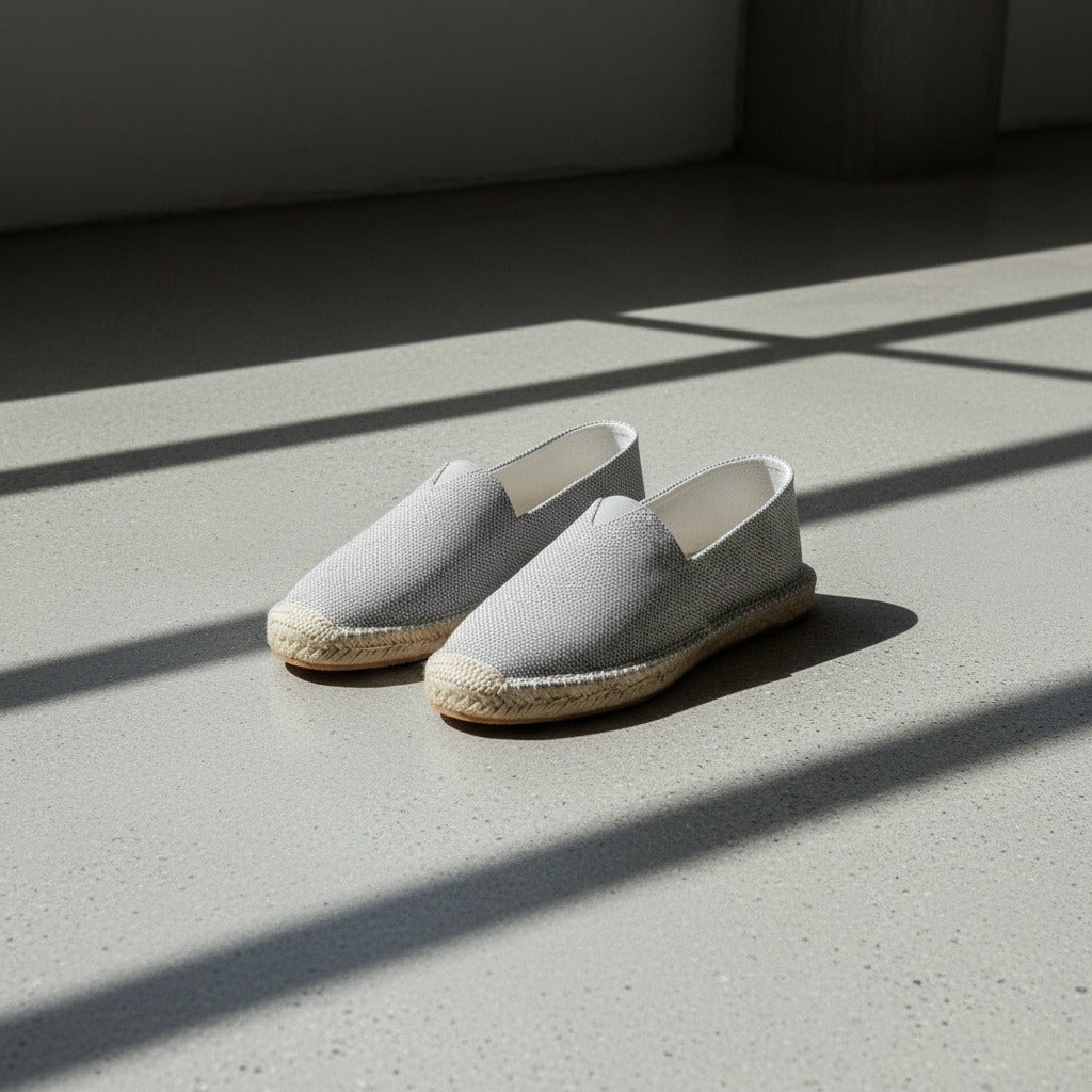 Espadrille Mens Sandals - Pebble Gray - Lifestyle Inspiration