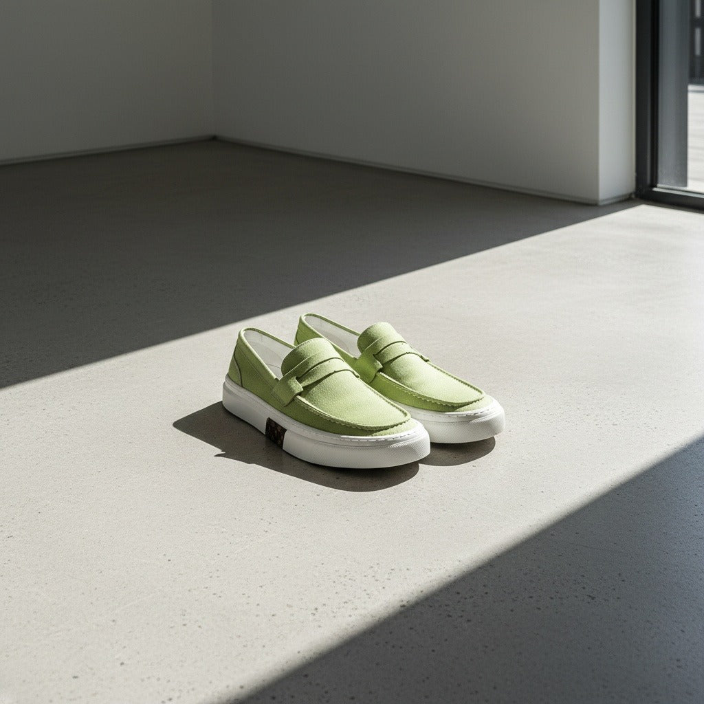 Low Slip On Shoes - Lime Green - Lifestyle Inspiration