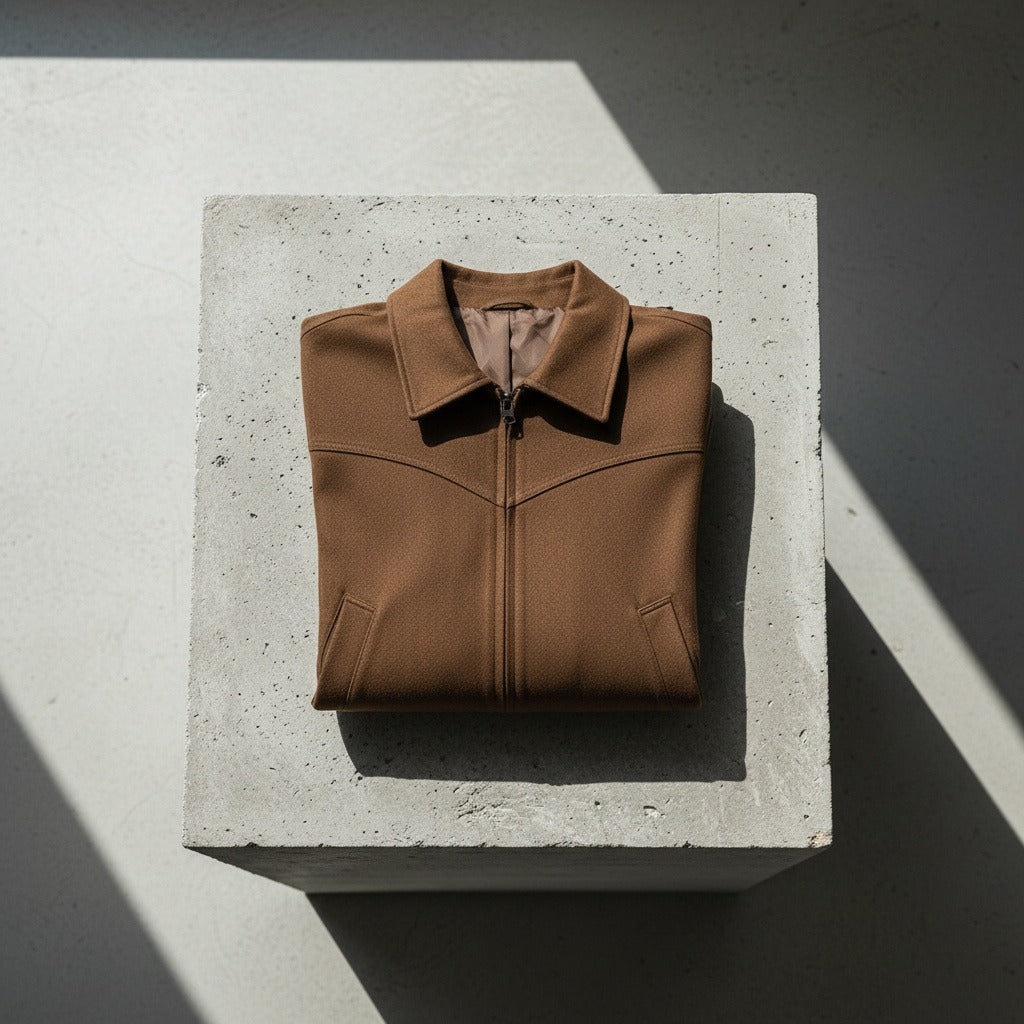 Mens Brown Harrington Jacket - Brown - Lifestyle Inspiration