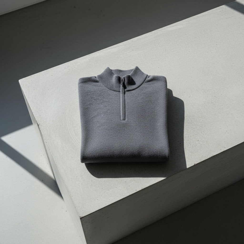 Merino Wool Sweater Mens - Charcoal Gray - Lifestyle Inspiration
