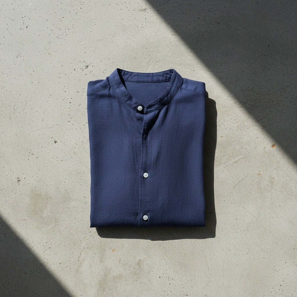 Navy Linen Shirt - Navy - Lifestyle Inspiration