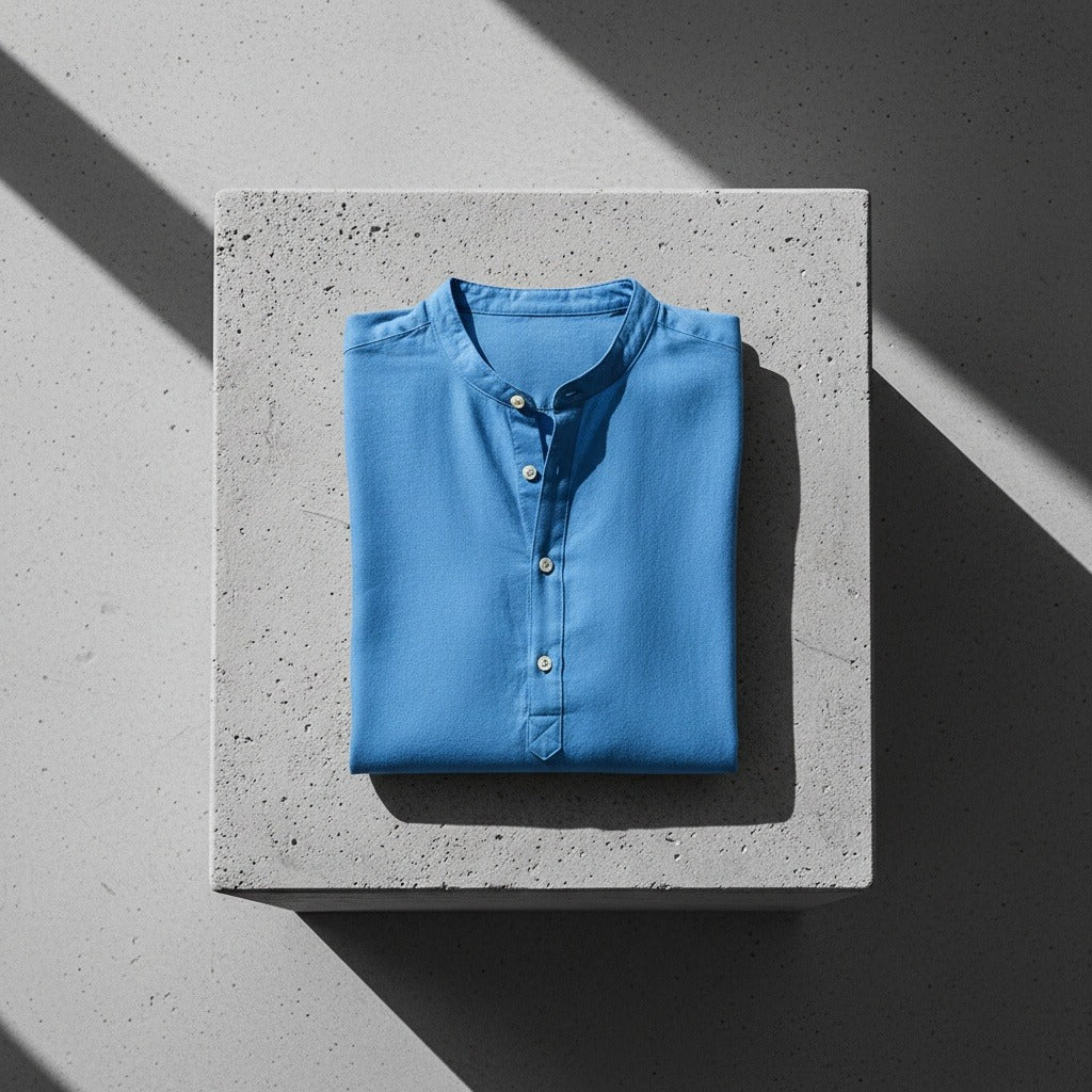 Oversized Linen Shirt - Ocean Blue - Lifestyle Inspiration
