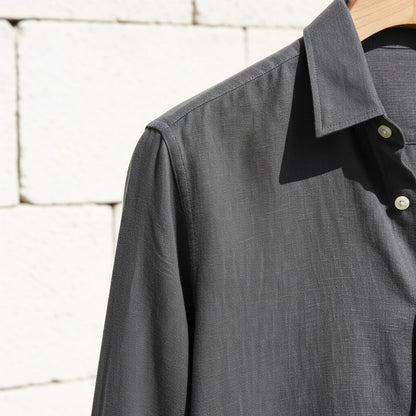 Anthracite Grey Shirt - Charcoal - Back View