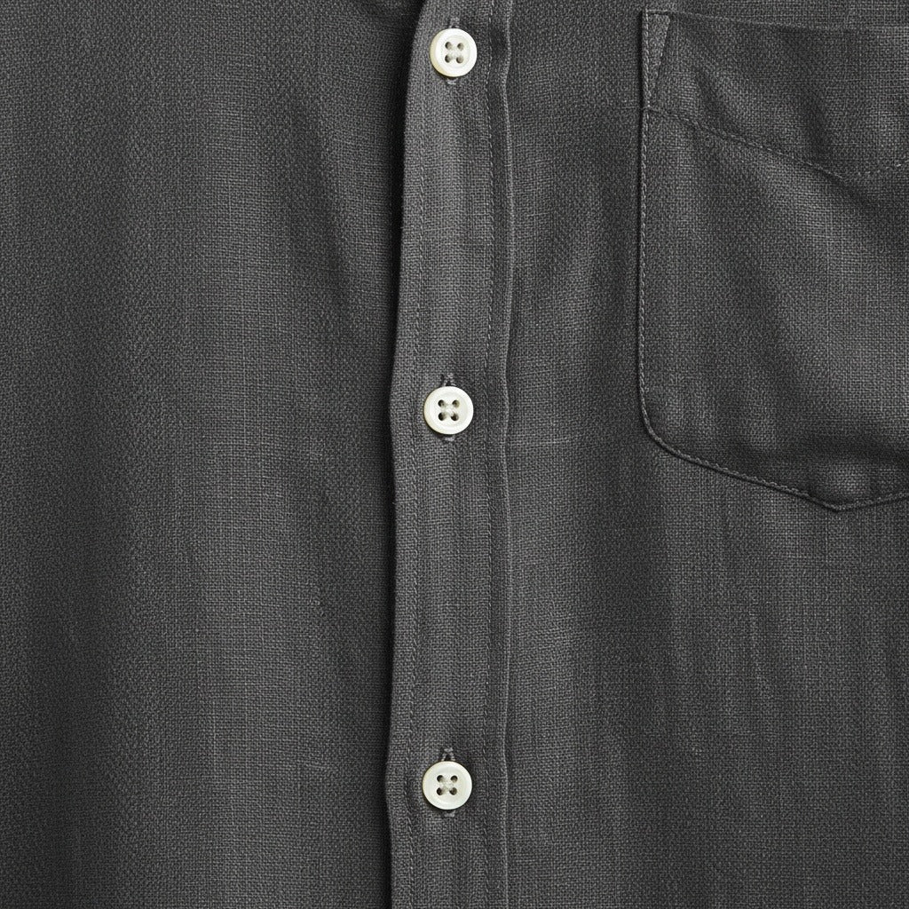 Anthracite Grey Shirt - Charcoal - Texture Close Up