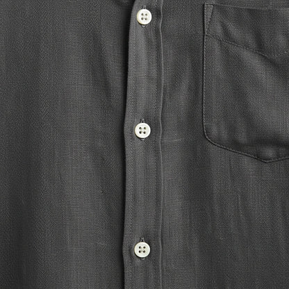 Anthracite Grey Shirt - Charcoal - Texture Close Up