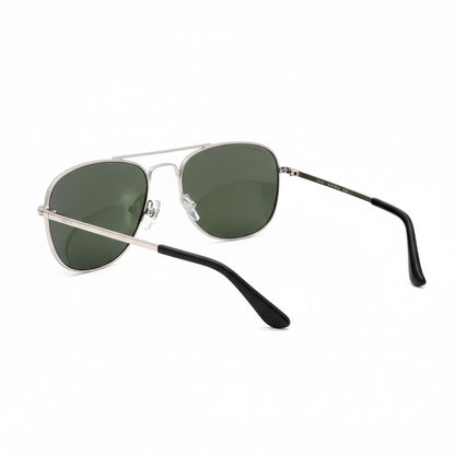 Aviator Sunglasses for Men - Silver - Fabric Detail