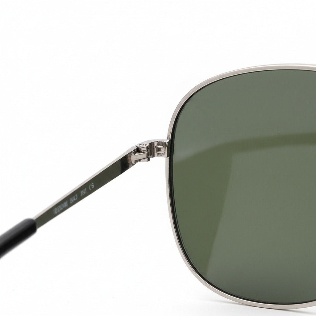 Aviator Sunglasses for Men - Silver - Texture Close Up