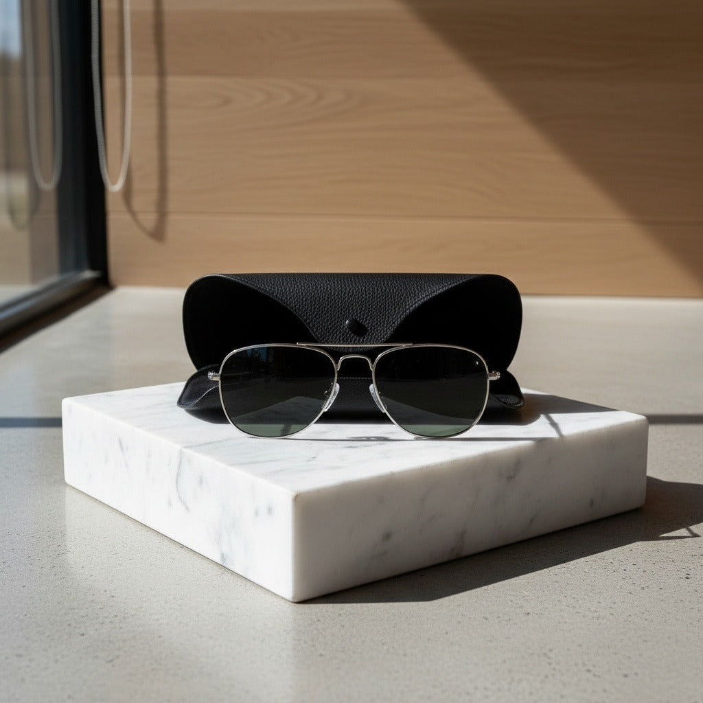 Aviator Sunglasses for Men - Silver - Lifestyle Inspiration