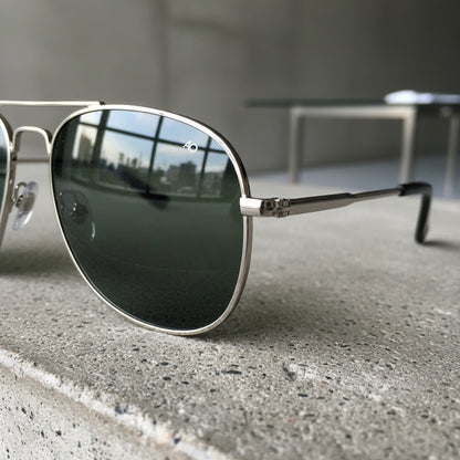 Aviator Sunglasses for Men - Gunmetal - Back View