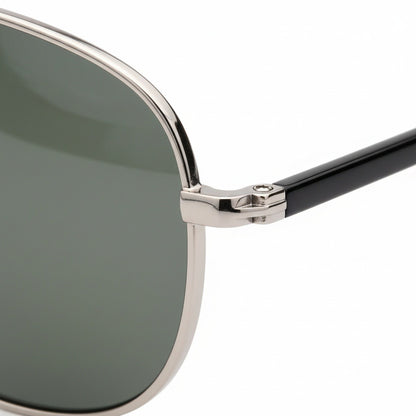 Aviator Sunglasses for Men - Gunmetal - Texture Close Up