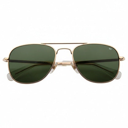 Aviator Sunglasses for Men - Forest Green - Front View