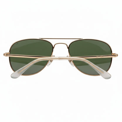 Aviator Sunglasses for Men - Forest Green - Fabric Detail