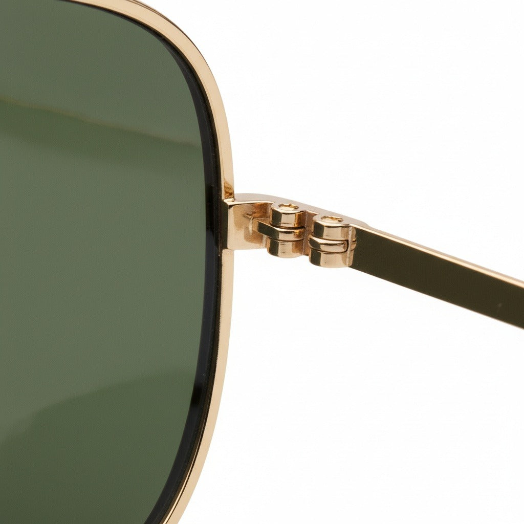 Aviator Sunglasses for Men - Forest Green - Texture Close Up