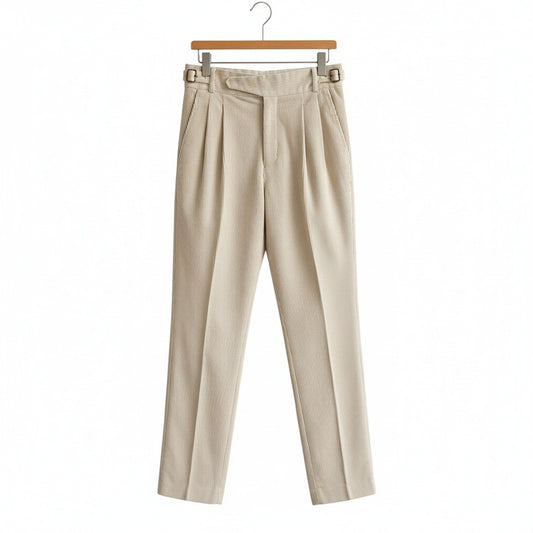 Beige Gurkha Trousers - Beige - Front View