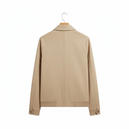 Beige Harrington Jacket Mens - Beige - Fabric Detail