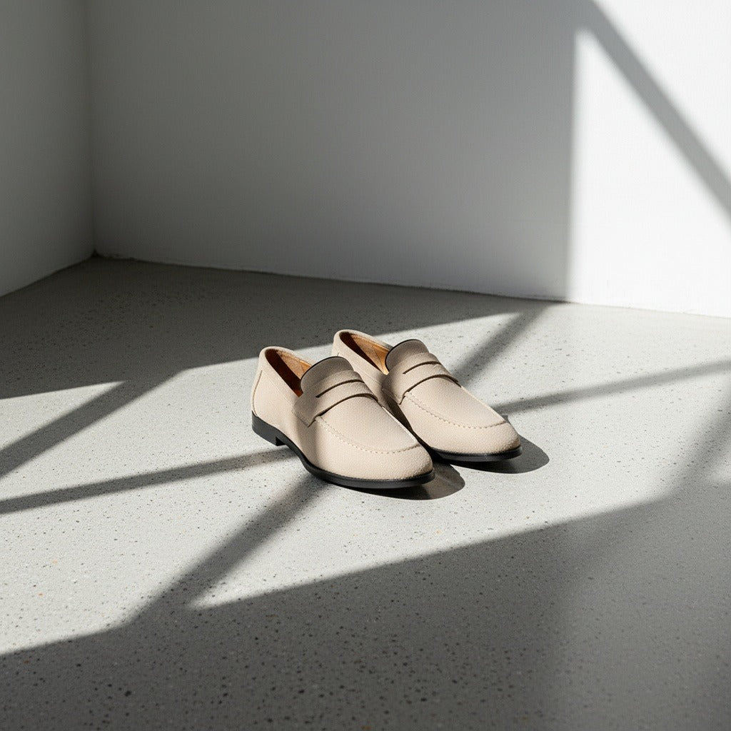 Beige Penny Loafers Men - Beige - Lifestyle Inspiration
