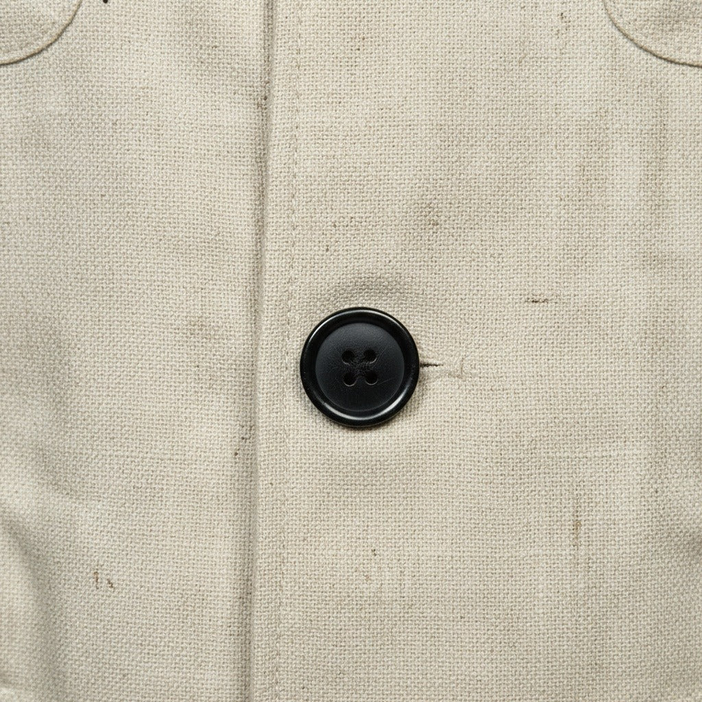 Beige Safari Jacket - Beige - Texture Close Up