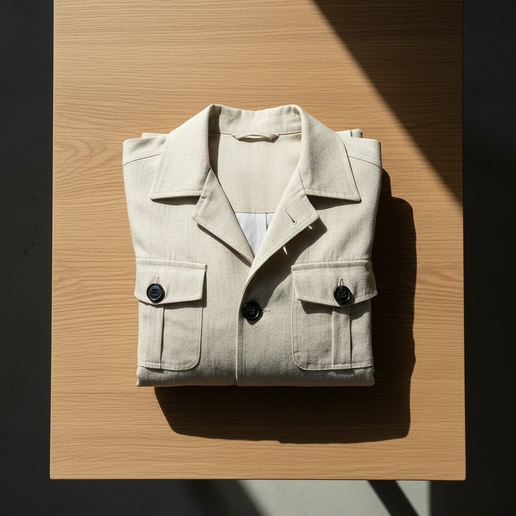 Beige Safari Jacket - Beige - Lifestyle Inspiration