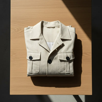 Beige Safari Jacket - Beige - Lifestyle Inspiration