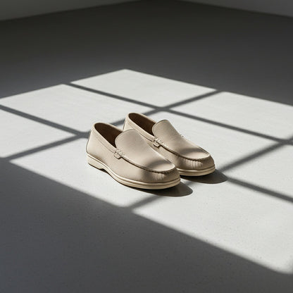 Beige Suede Loafers Mens - Beige - Lifestyle Inspiration