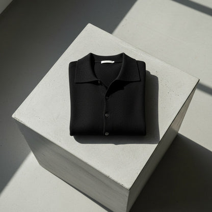 Black Cashmere Cardigan Sweater - Black - Lifestyle Inspiration