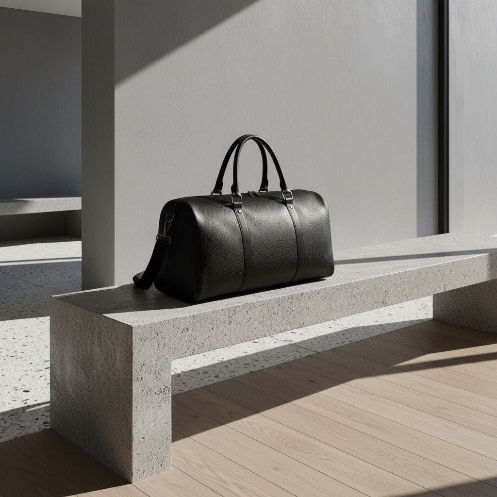Black Duffle Bag for Men - Black - Lifestyle Inspiration