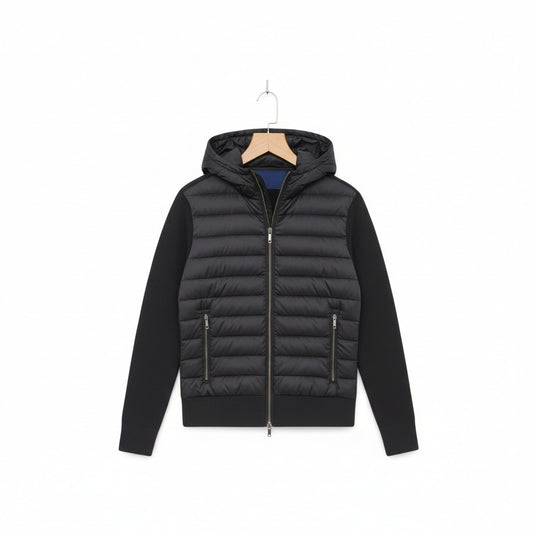 Black Hybrid Jacket - Black - Front View