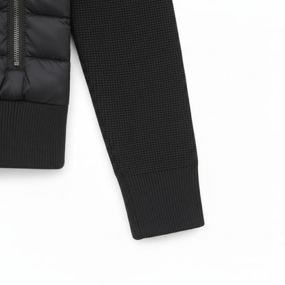Black Hybrid Jacket - Black - Texture Close Up