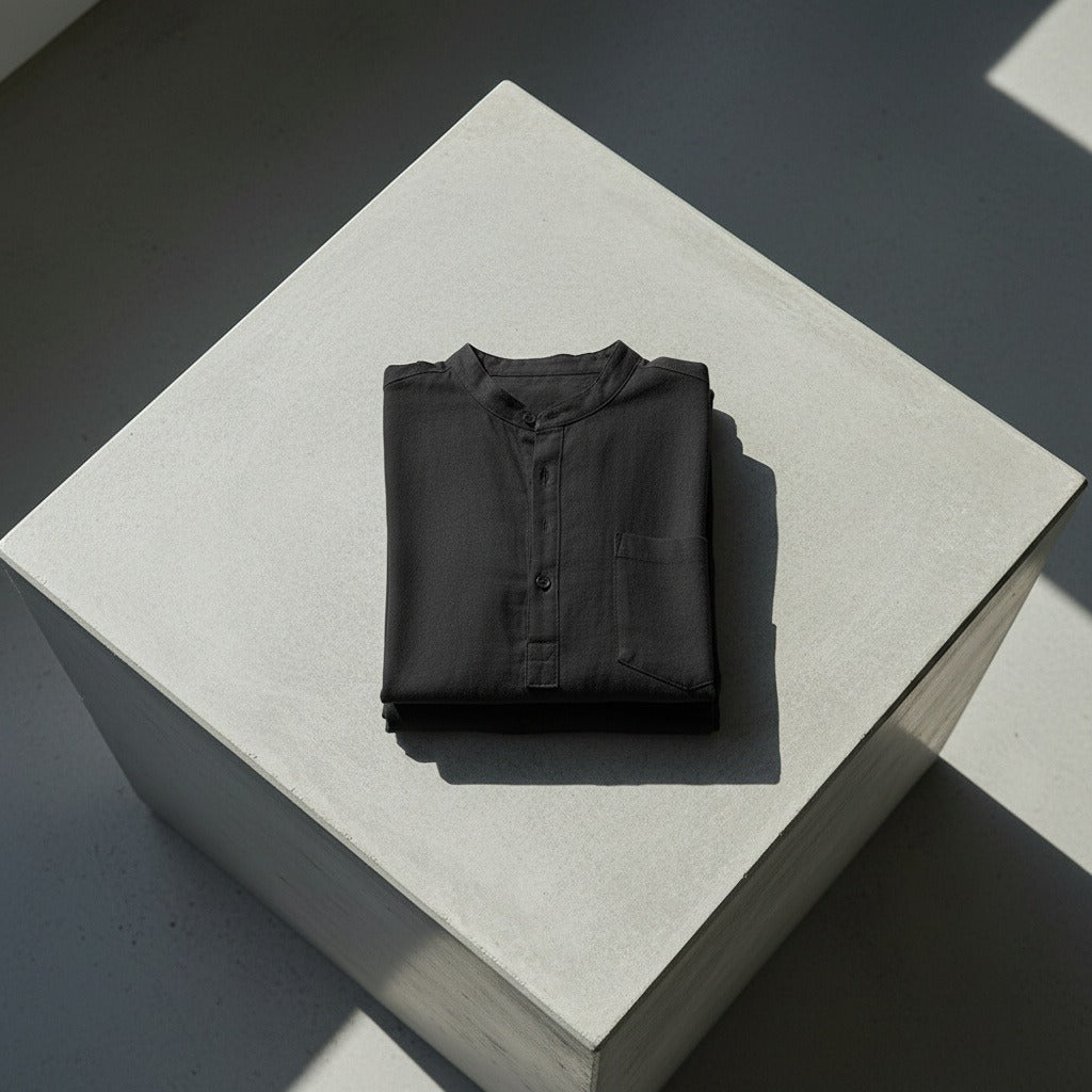 Black Linen Shirt and Shorts Set - Black - Lifestyle Inspiration
