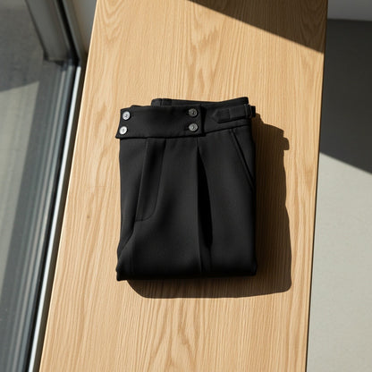 Black Pleated Trousers for Men - Black - Lifestyle Inspiration