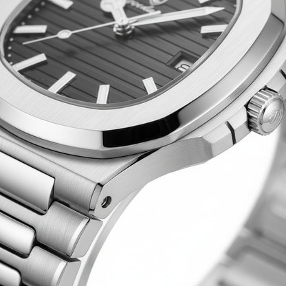 Black Sports Watch - Black - Texture Close Up