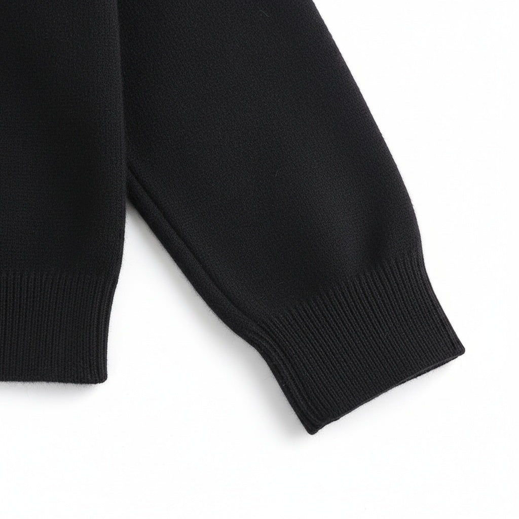 Black Sweater V Neck Men
