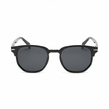 Black Tinted Sunglasses Men's - Black - Front View