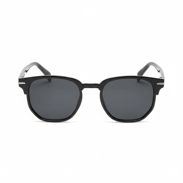 Black Tinted Sunglasses Men's - Black - Front View