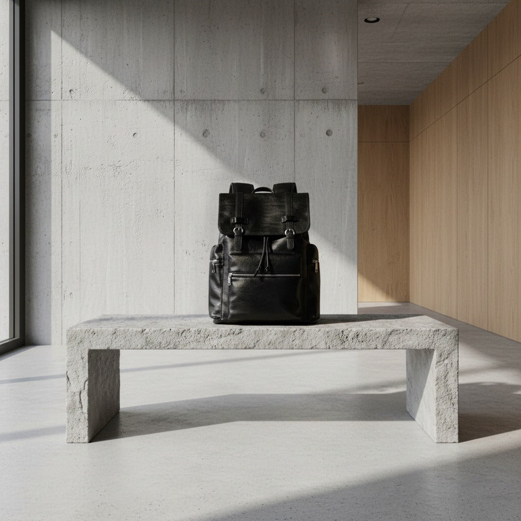 Black Travel Backpack Men's - Black - Lifestyle Inspiration