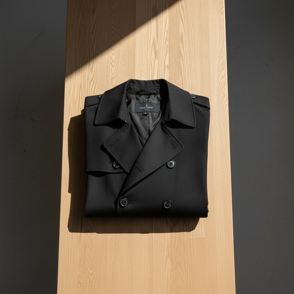 Black Trench Coat Men - Black - Lifestyle Inspiration
