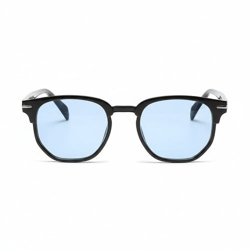 Blue Tinted Sunglasses Men's - Blue - Front View