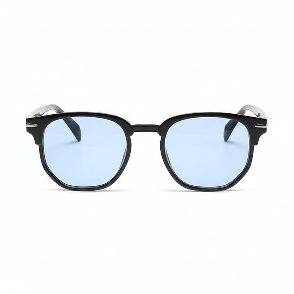 Blue Tinted Sunglasses Men's - Blue - Front View