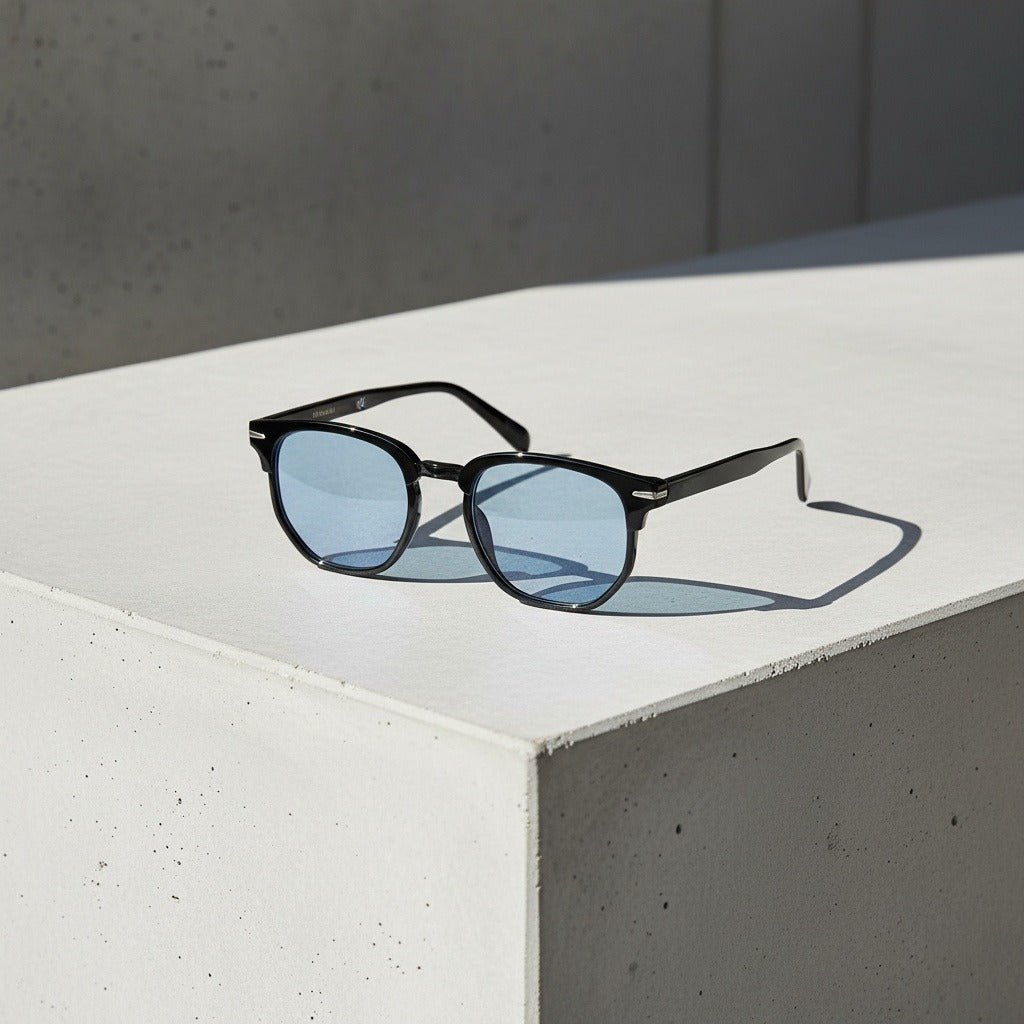 Blue Tinted Sunglasses Men's - Blue - Lifestyle Inspiration