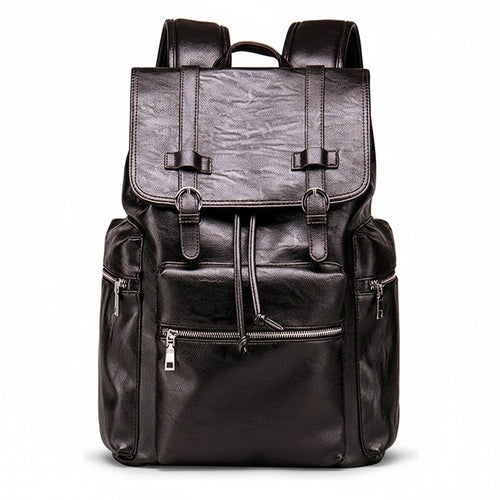 Brown Backpack Travel - Brown - Front View