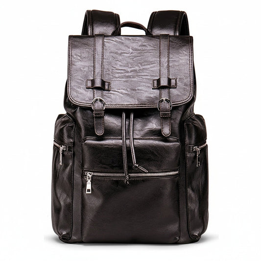 Brown Backpack Travel - Brown - Front View