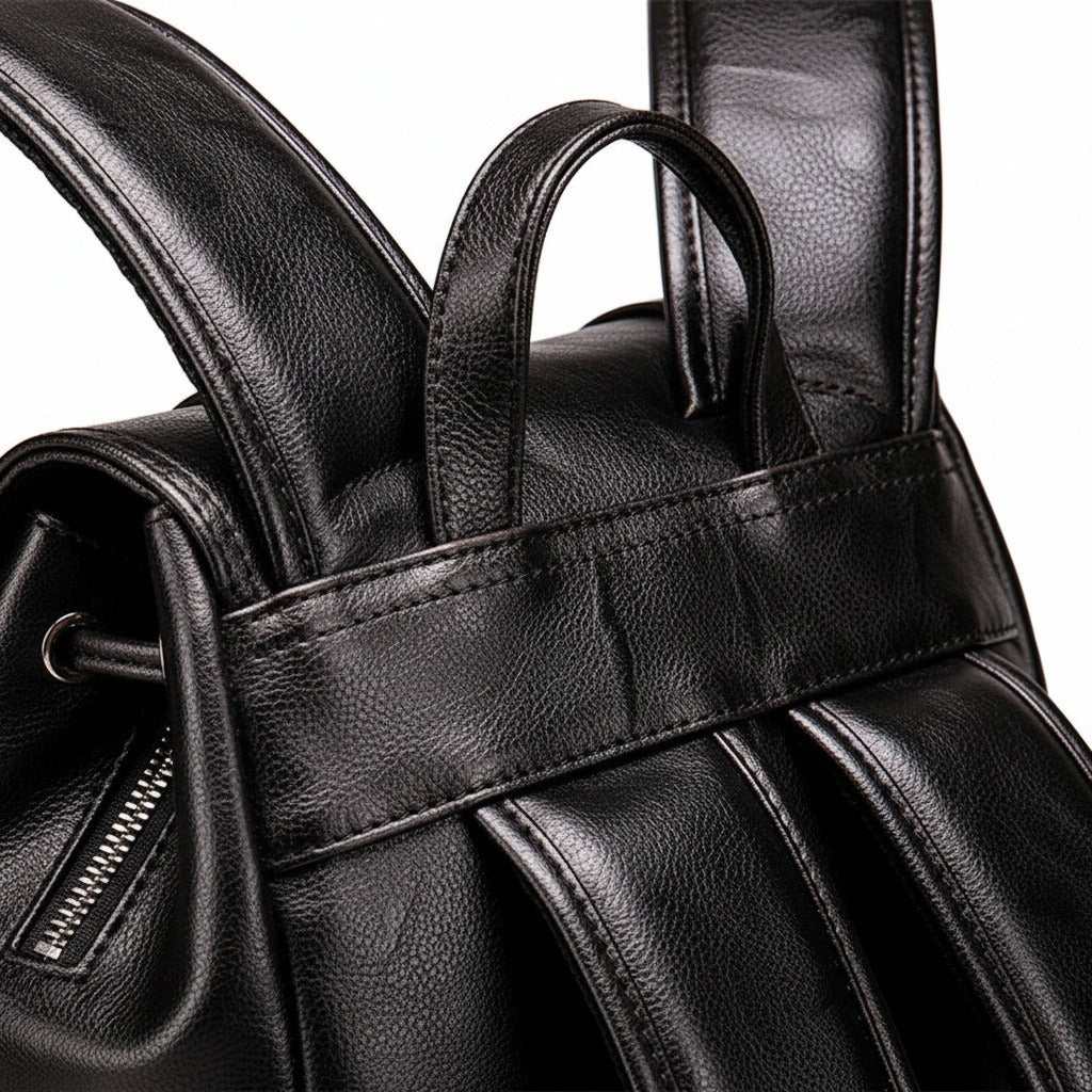 Brown Backpack Travel - Brown - Texture Close Up