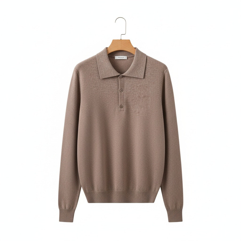 Brown Cashmere Sweater - Brown - Front View