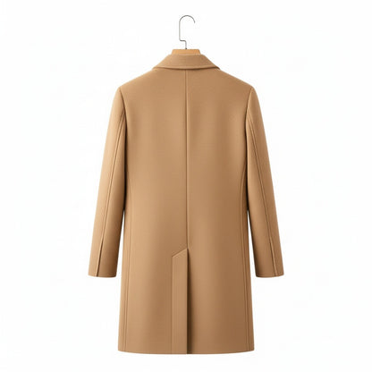 Brown Cool Trench Coat Mens - Brown - Fabric Detail